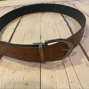 Brown Floral Belt